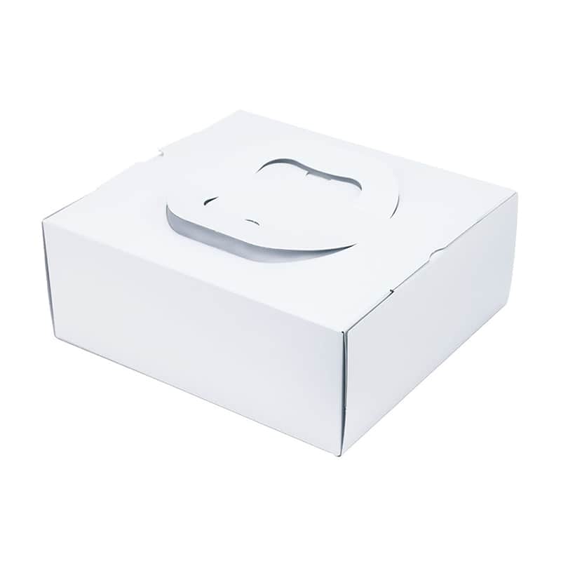 パッケージ中澤 洋菓子箱 プラスG H90 白無地 6寸用 D40140 100枚/袋（ご注文単位1袋）【直送品】