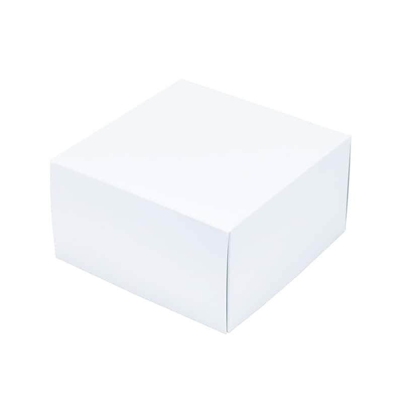 パッケージ中澤 洋菓子箱 白無地パイ 5寸用フタ D8013A 200枚/袋（ご注文単位1袋）【直送品】