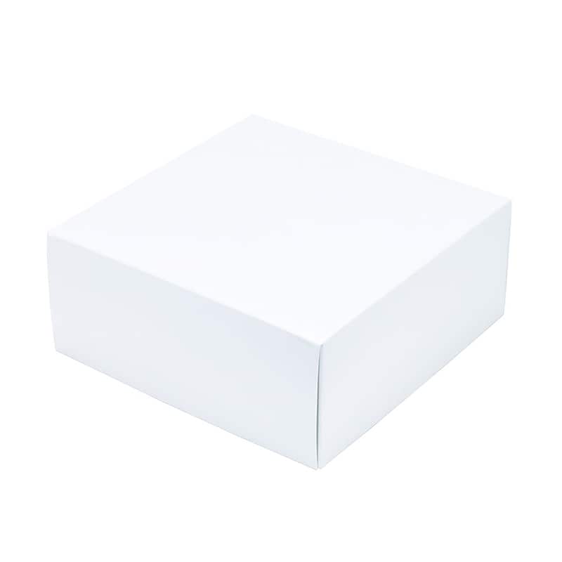 パッケージ中澤 洋菓子箱 白無地パイ 6寸用フタ D8014A 100枚/袋（ご注文単位1袋）【直送品】