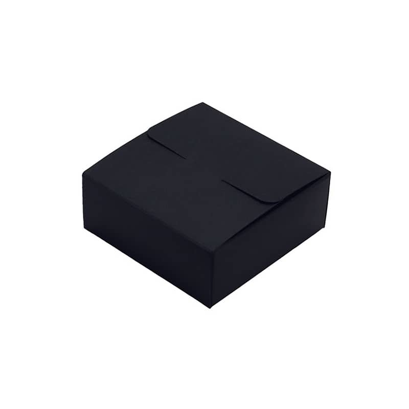 パッケージ中澤 チョコレート箱 トリフカートン くろ 4ヶ用 F21110 100枚/箱（ご注文単位1箱）【直送品】