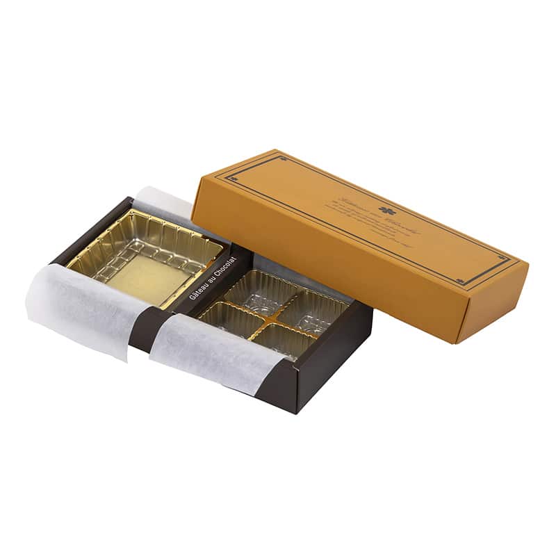 パッケージ中澤 チョコレート箱 TNセットケース TNキャメル F30110 100枚/箱（ご注文単位1箱）【直送品】