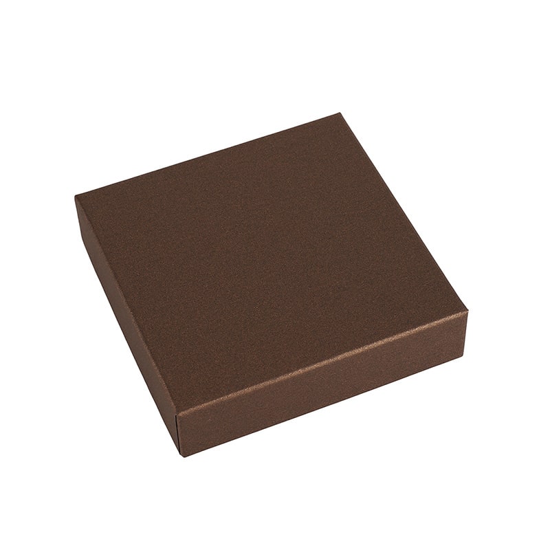 パッケージ中澤 チョコレート箱 貼箱ドリーム 茶 4ヶ用 F32340 30枚/箱（ご注文単位1箱）【直送品】