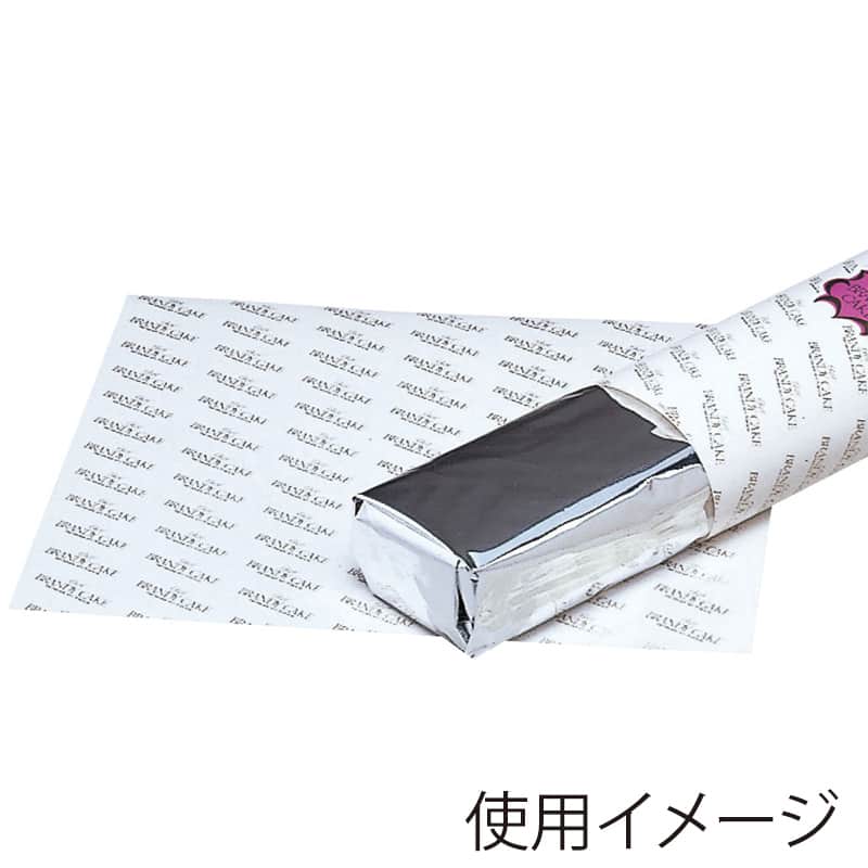 パッケージ中澤 ブランデーケーキ掛紙 英字柄 W34510 2000枚/袋（ご注文単位1袋）【直送品】