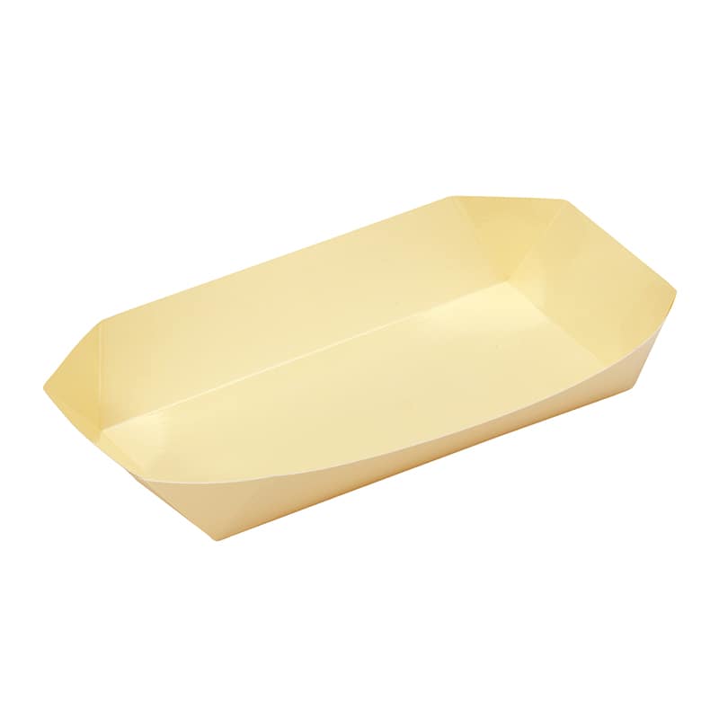 高速シーパック 食品トレー テーパートリオ L クリーム 100枚/袋（ご注文単位6袋）【直送品】