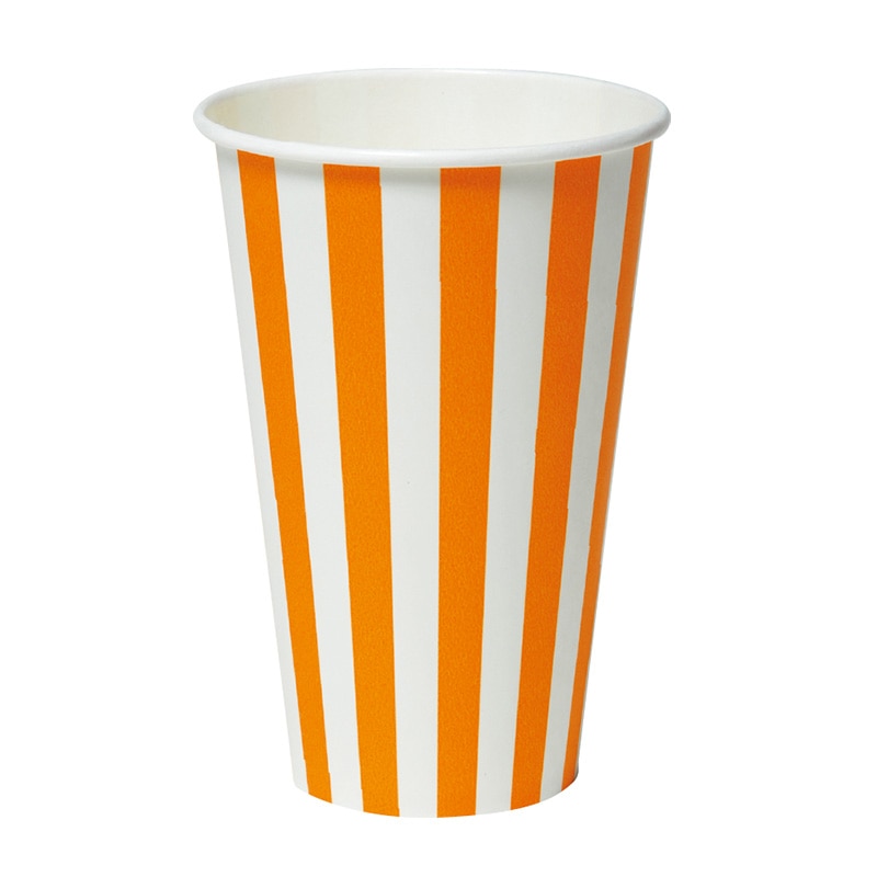 東罐興業 紙コップ SCM-360PP ストライプ 012311 50個/袋(ご注文単位28袋)【直送品】
