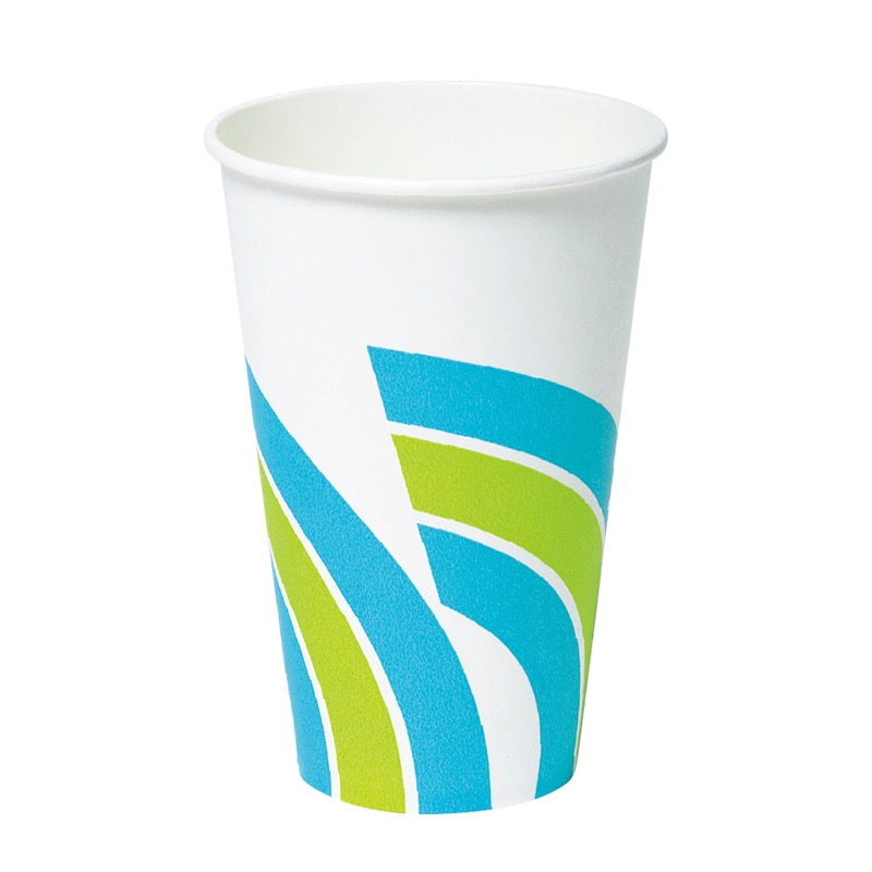 東罐興業 紙コップ SCM-360PP レインボー 012312 50個/袋(ご注文単位28袋)【直送品】