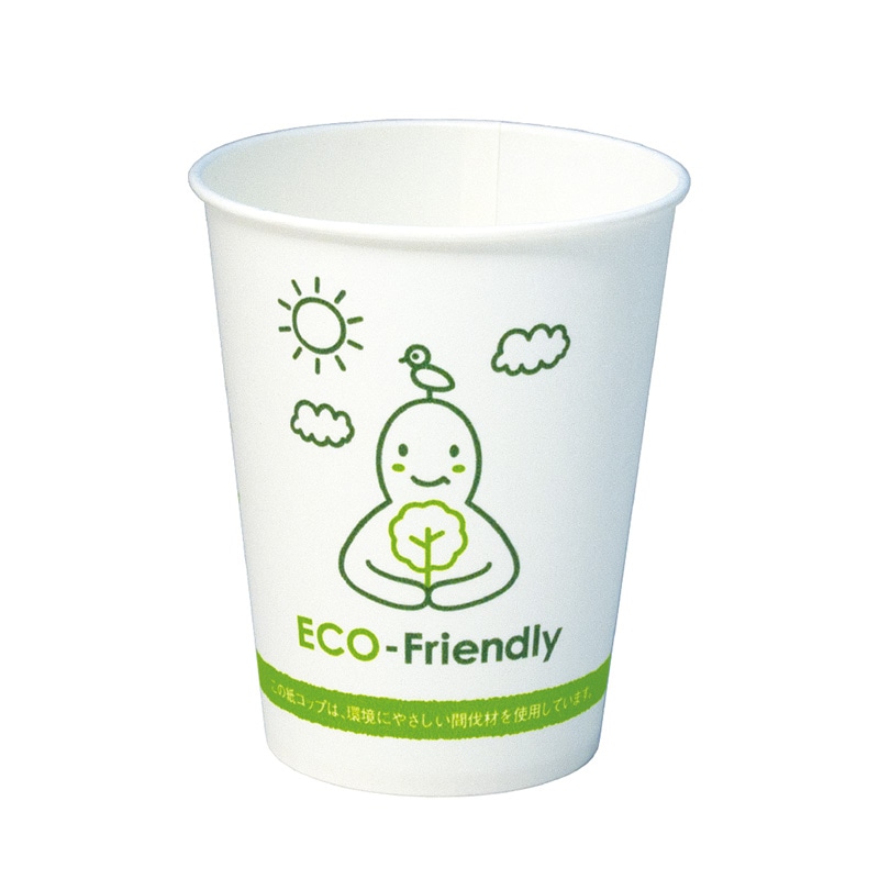 東罐興業 間伐材紙コップ SCM-275P ECO-FRIENDLY 012593 100個/袋(ご注文単位25袋)【直送品】