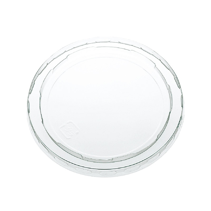 東罐興業 食品向け紙容器用　プラスチックリッド 71-F　A-PET　無地穴ナシ 050270 100個/袋（ご注文単位20袋）【直送品】