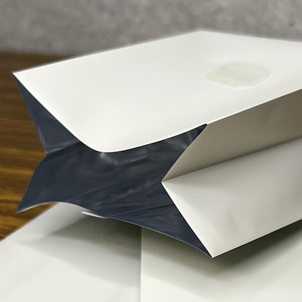 珈琲袋 アルミ蒸着マットOP白袋 シールバルブ付 100g SGZ-100MWSV 500枚/袋(ご注文単位1袋)【直送品】