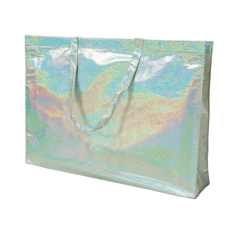 敷島産業 手提げ不織布バッグ　Fバッグ手付ショルダー Mサイズ メタル　30310 10枚/袋（ご注文単位10袋）【直送品】