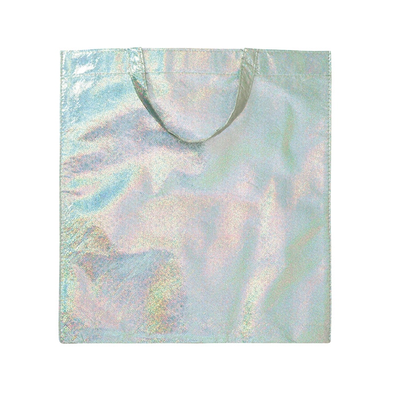 敷島産業 手提げ不織布バッグ　A4サイズバッグ 口止めテープ付き メタル　30330 10枚/袋（ご注文単位20袋）【直送品】