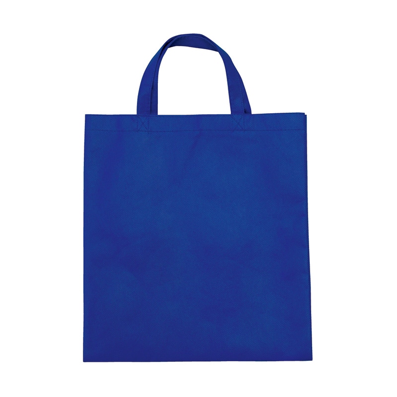 敷島産業 手提げ不織布バッグ A4サイズバッグ 口止めテープなし ブルー 30925 10枚/袋(ご注文単位20袋)【直送品】