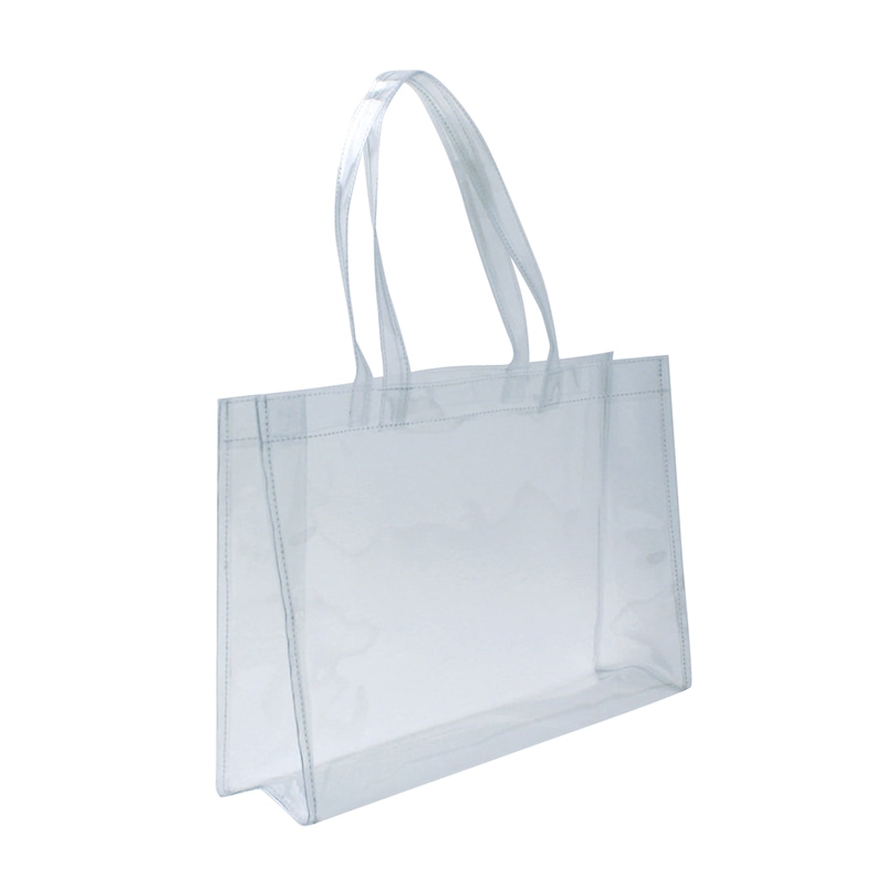 敷島産業 手提げ　PVCバッグ  クリア　40420 10枚/袋（ご注文単位10袋）【直送品】