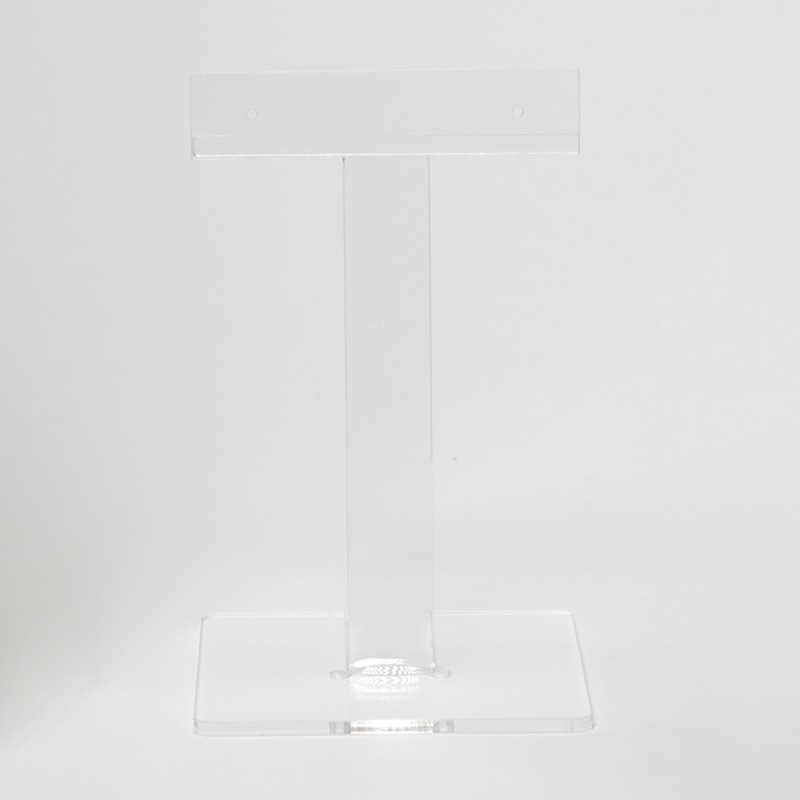 イアリング＆ピアスT字スタンド 透明　5個入 1212 1パック（ご注文単位1パック）【直送品】