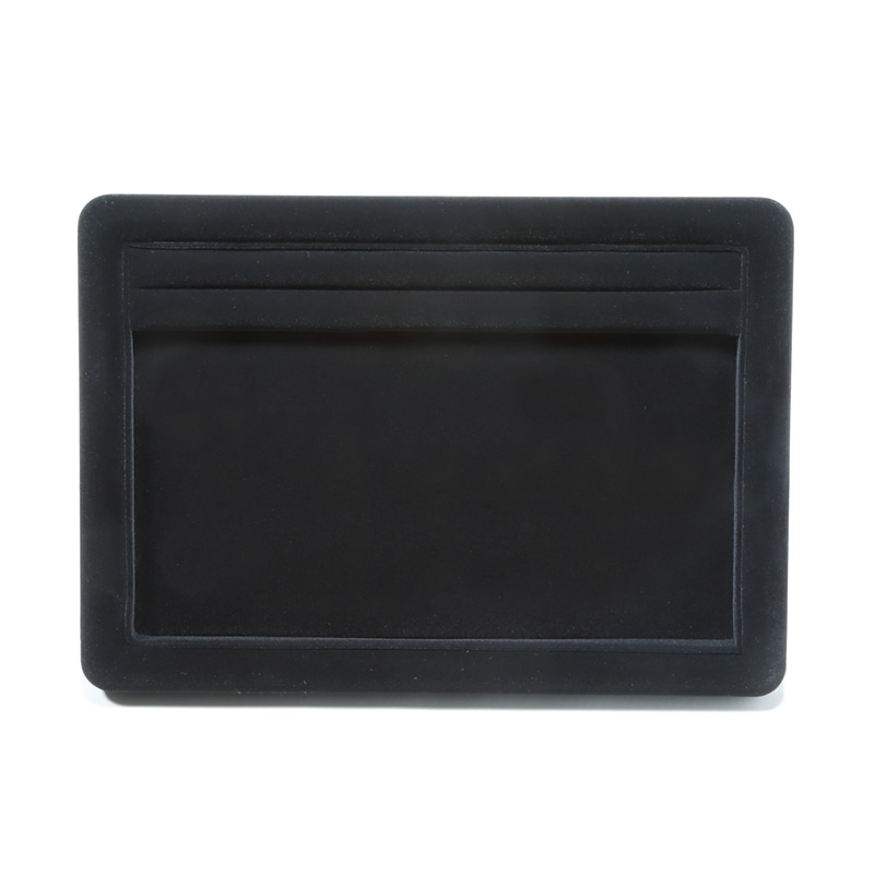 高級接客リング差し付きトレイ L　黒 9723 1個（ご注文単位1個）【直送品】