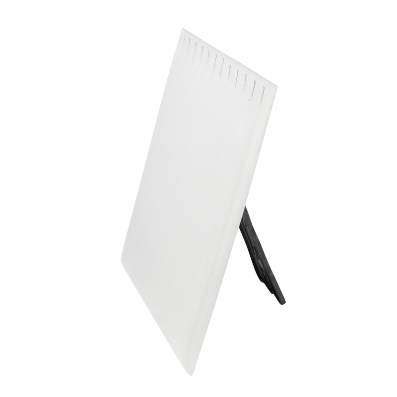 折りたたみ式 布張りネックスタンド L 12フック 白 10197 1個(ご注文単位1個)【直送品】