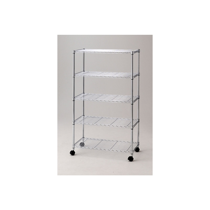 ストア・エキスプレス ワイヤーラック　5段アジャスタータイプ D45cm 61-66-15-1 1台（ご注文単位1台）【直送品】