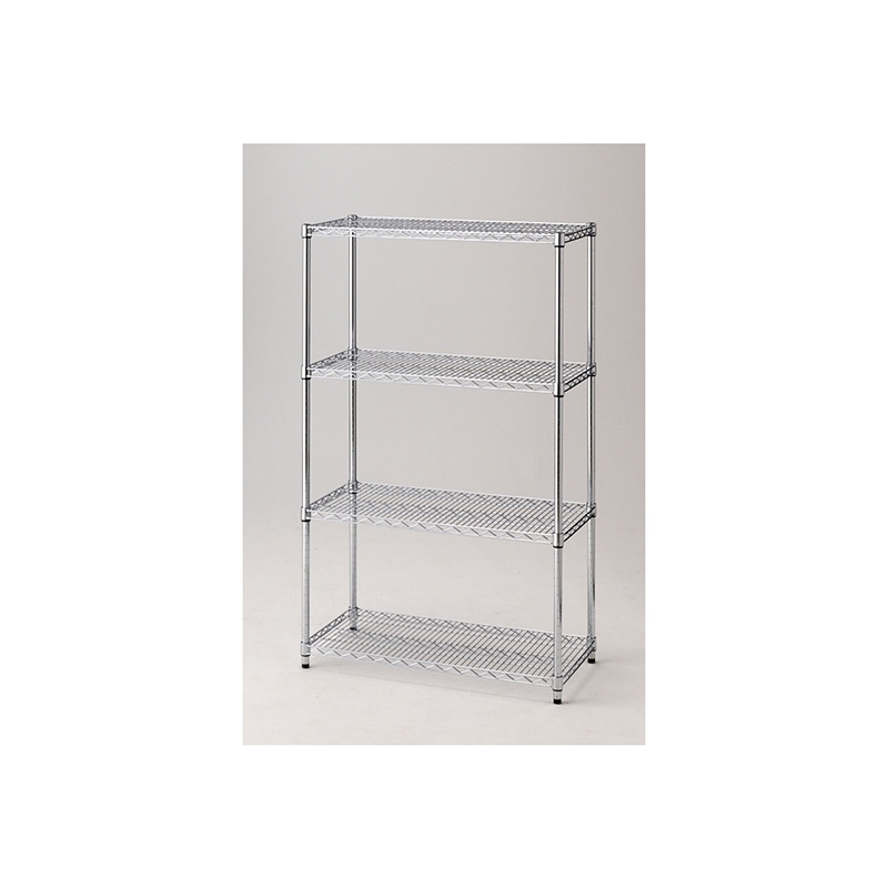 ストア・エキスプレス ワイヤーラック 4段 重量棚 アジャスタータイプ 61-62-9-1 1台(ご注文単位1台)【直送品】