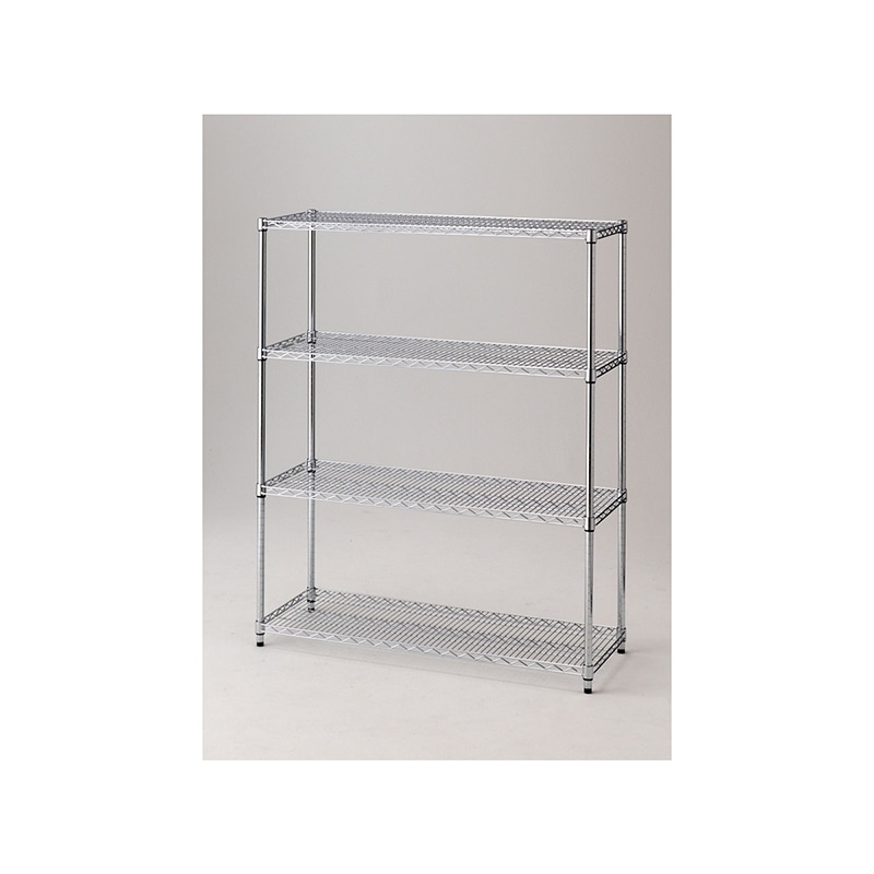 ストア・エキスプレス ワイヤーラック 4段 重量棚 アジャスタータイプ 61-62-9-2 1台(ご注文単位1台)【直送品】