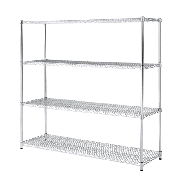 ストア・エキスプレス ワイヤーラック 4段 重量棚 アジャスタータイプ 61-62-9-3 1台(ご注文単位1台)【直送品】