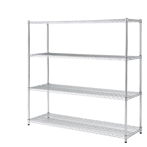 ストア・エキスプレス ワイヤーラック 4段 重量棚 アジャスタータイプ 61-62-9-3 1台(ご注文単位1台)【直送品】