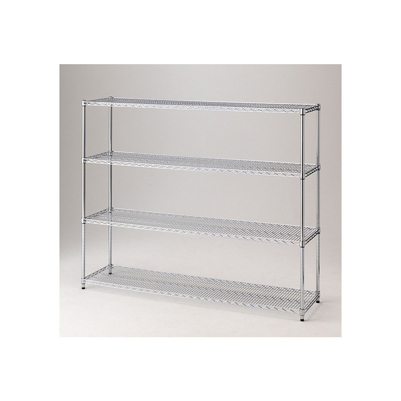 ストア・エキスプレス ワイヤーラック 4段 重量棚 アジャスタータイプ 61-62-9-4 1台(ご注文単位1台)【直送品】