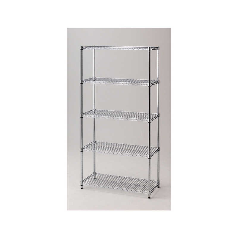 ストア・エキスプレス ワイヤーラック 5段 重量棚 アジャスタータイプ 61-62-10-1 1台(ご注文単位1台)【直送品】