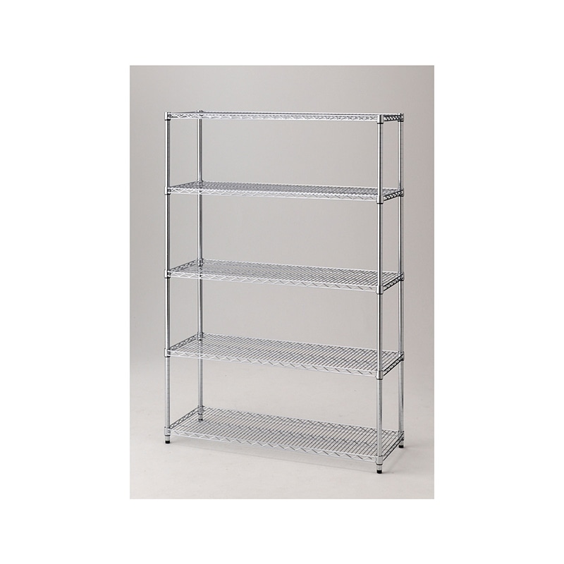 ストア・エキスプレス ワイヤーラック 5段 重量棚 アジャスタータイプ 61-62-10-2 1台(ご注文単位1台)【直送品】