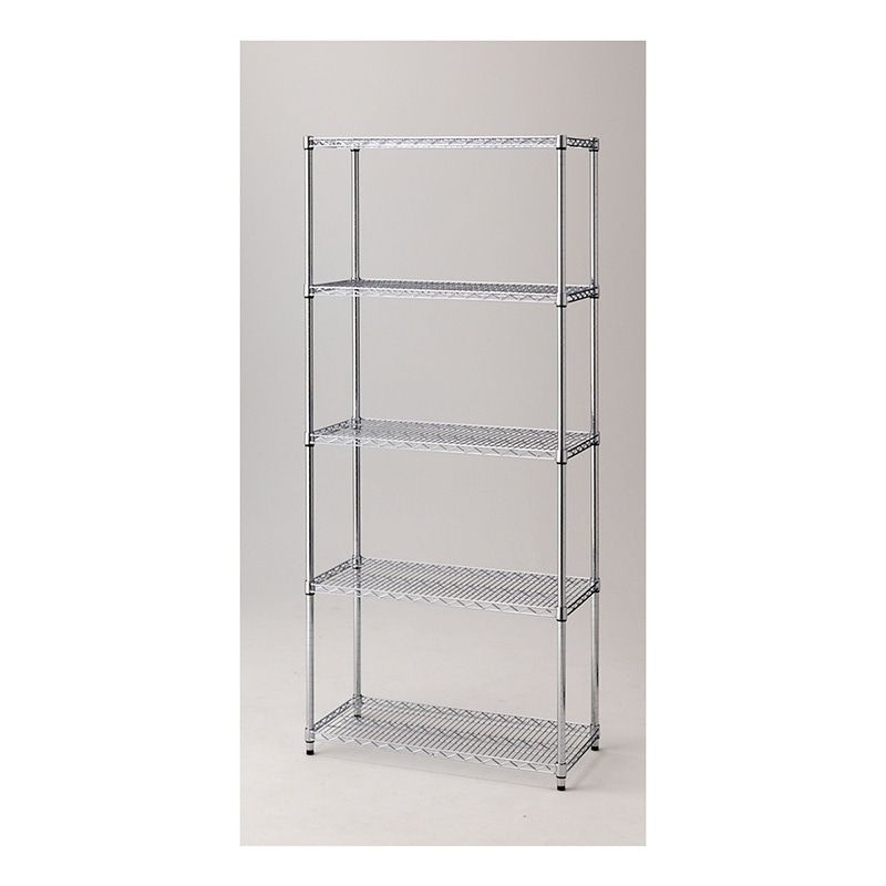 ストア・エキスプレス ワイヤーラック 5段 重量棚 アジャスタータイプ 61-62-11-1 1台(ご注文単位1台)【直送品】