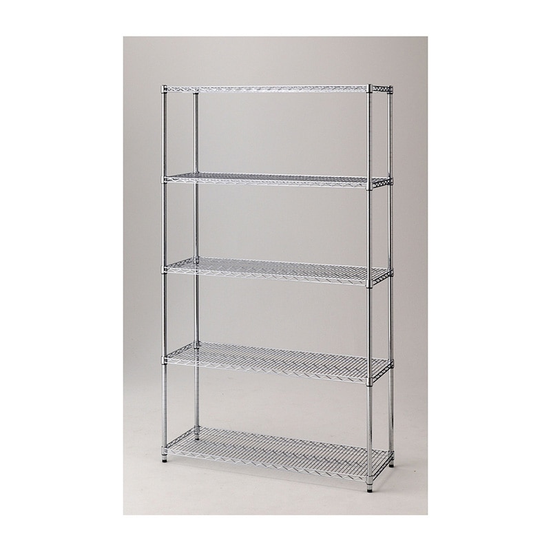 ストア・エキスプレス ワイヤーラック 5段 重量棚 アジャスタータイプ 61-62-11-2 1台(ご注文単位1台)【直送品】