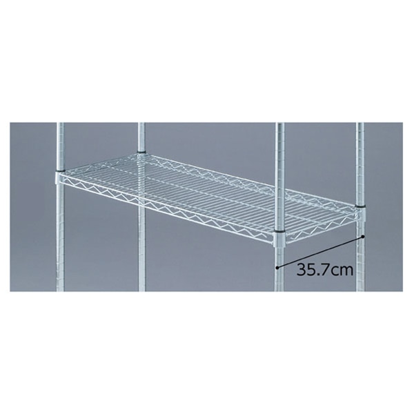 ストア・エキスプレス ワイヤーラック　スチール棚 D35cmタイプ 61-64-7-3 1枚（ご注文単位1枚）【直送品】