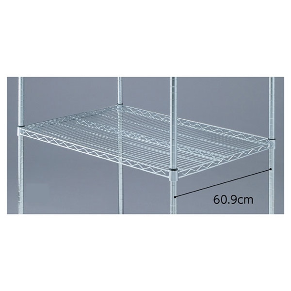 ストア・エキスプレス ワイヤーラック　スチール棚 D60cmタイプ 61-64-9-2 1枚（ご注文単位1枚）【直送品】
