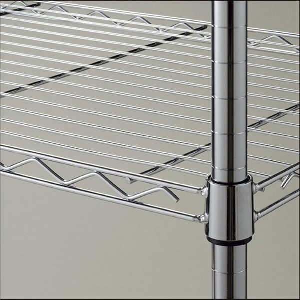 ストア・エキスプレス ワイヤーラックスチール棚ローコスト D45cmタイプ 61-753-56-1 1枚(ご注文単位1枚)【直送品】