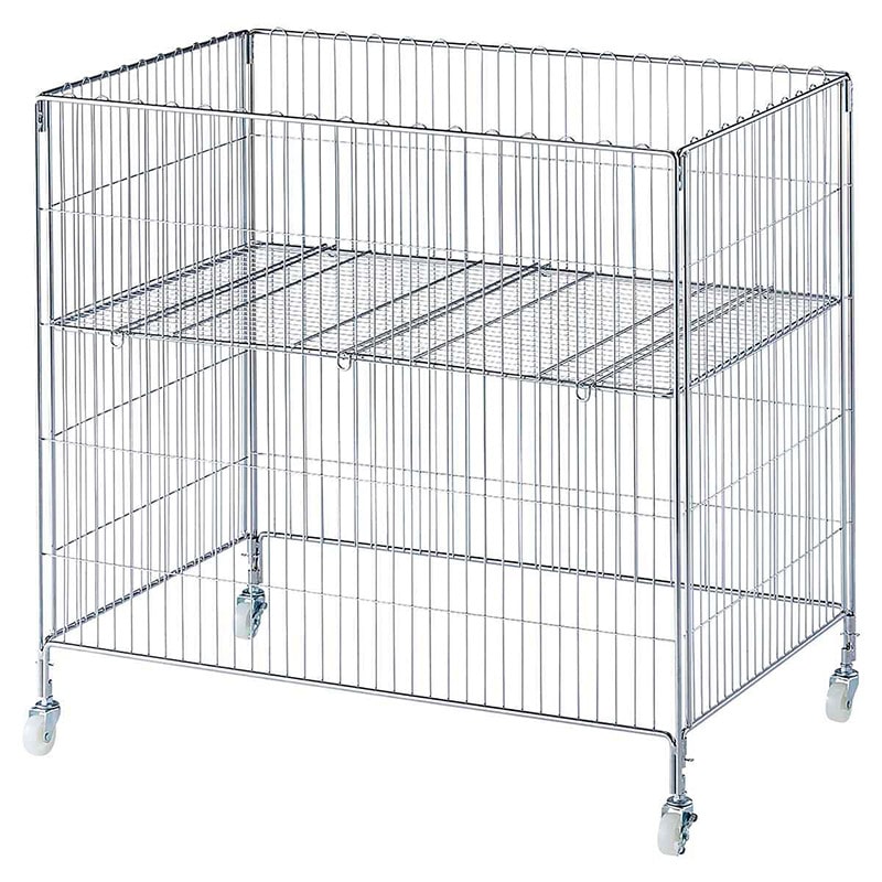 ストア・エキスプレス ワイヤーワゴン クローム W90×D60cm 61-555-21-5 1台(ご注文単位1台)【直送品】