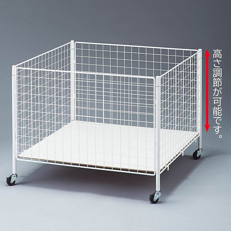 ストア・エキスプレス ネットワゴン 深型(底板可動式) W60×D60cm 61-113-4-1 1台(ご注文単位1台)【直送品】