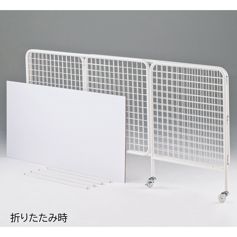 ストア・エキスプレス ユニットワゴン　白　浅型　W90cm  61-653-80-1 1台（ご注文単位1台）【直送品】