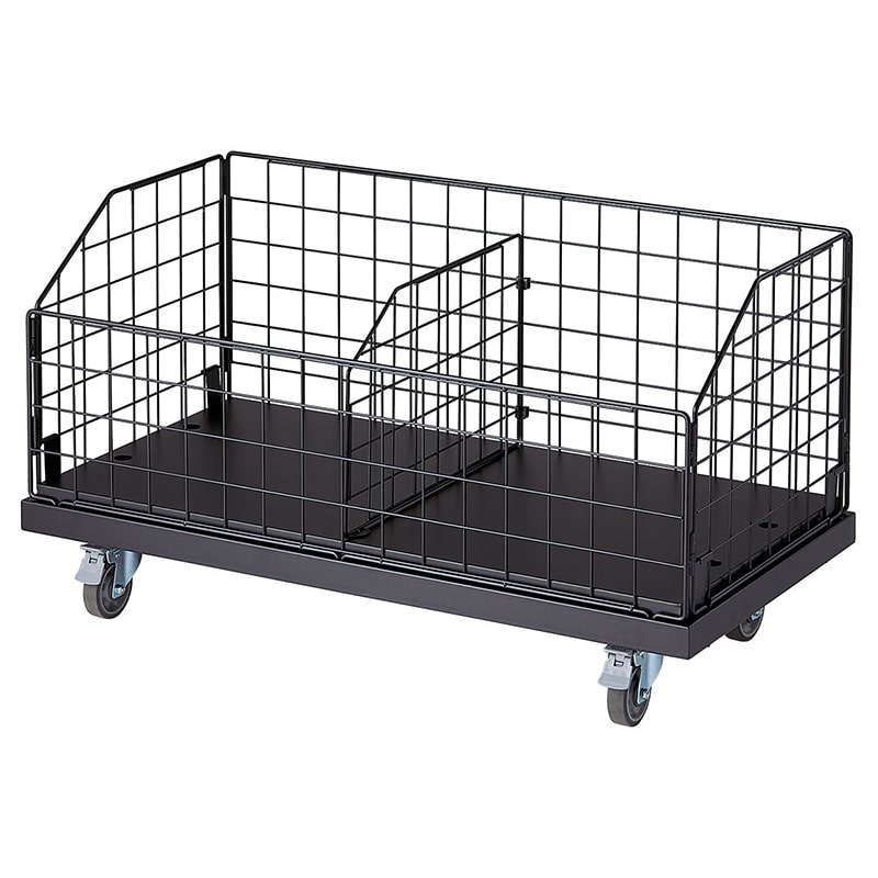 ストア・エキスプレス 高耐荷重ジャンブルワゴン　黒　W90cm  61-797-59-1 1台（ご注文単位1台）【直送品】