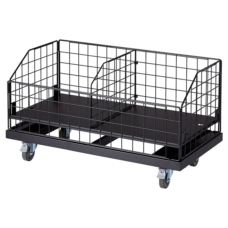 ストア・エキスプレス 高耐荷重ジャンブルワゴン　黒　W90cm  61-797-59-1 1台（ご注文単位1台）【直送品】