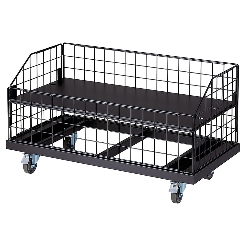 ストア・エキスプレス 高耐荷重ジャンブルワゴン　黒　W90cm  61-797-59-1 1台（ご注文単位1台）【直送品】