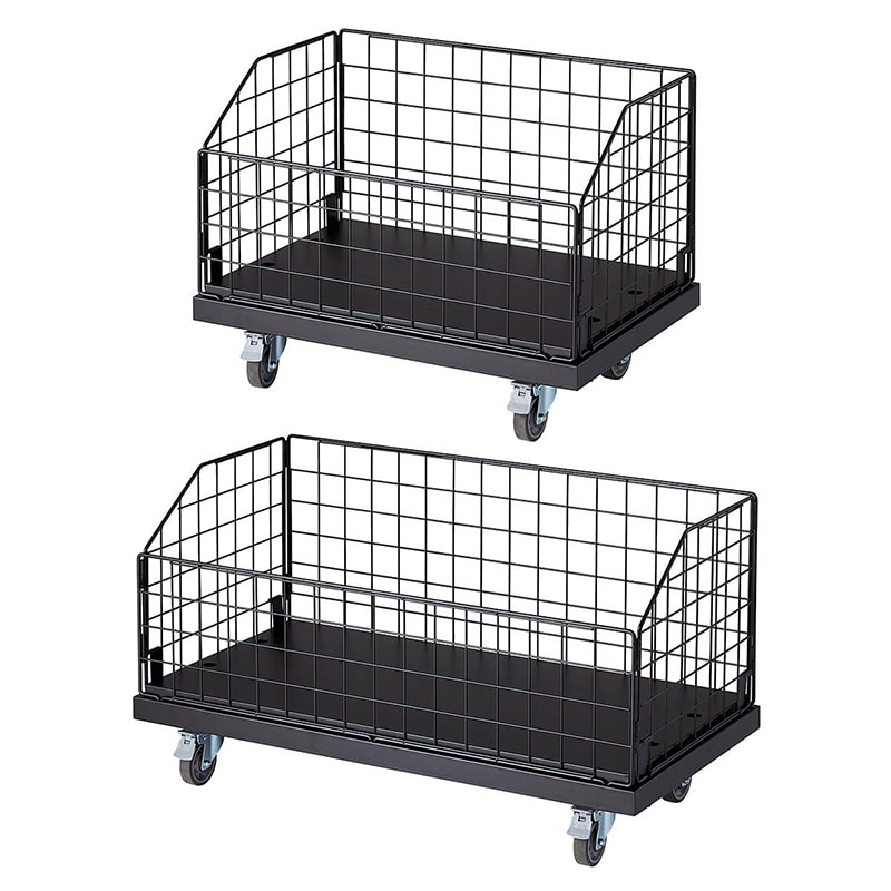 ストア・エキスプレス 高耐荷重ジャンブルワゴン 黒 W120cm 61-797-59-2 1台(ご注文単位1台)【直送品】