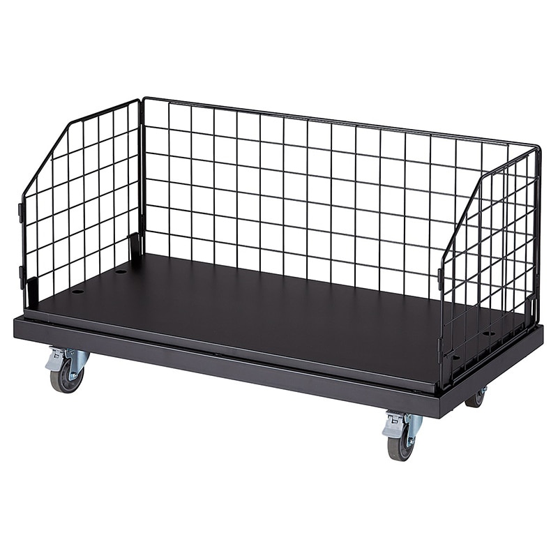 ストア・エキスプレス 高耐荷重ジャンブルワゴン 黒 W120cm 61-797-59-2 1台(ご注文単位1台)【直送品】