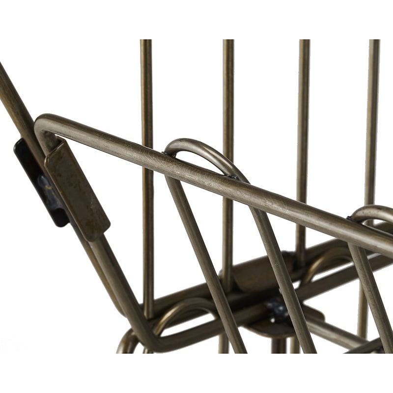 ストア・エキスプレス ジャンブルバスケット 直径6cmキャスター付き W42.8cm 3段 スチールクリア 61-752-19-1 1台(ご注文単位1台)【直送品】