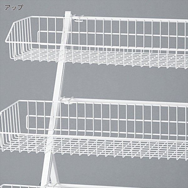 ストア・エキスプレス 3段ワゴン W82cm 61-114-11-1 1台(ご注文単位1台)【直送品】