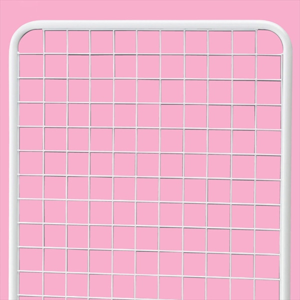 ストア・エキスプレス 両面ネットスタンド　H190cm　W60cm　白  61-129-8-1 1台（ご注文単位1台）【直送品】