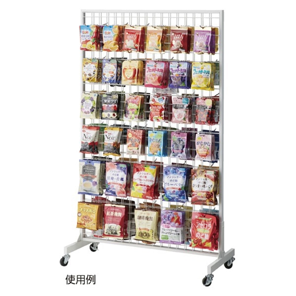 ストア・エキスプレス 両面ネットスタンド  61-654-7-1 1台（ご注文単位1台）【直送品】