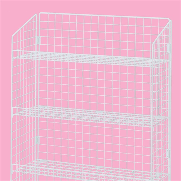 ストア・エキスプレス ネットラック W92cm H180cm 5段 白 61-436-33-5 1台(ご注文単位1台)【直送品】