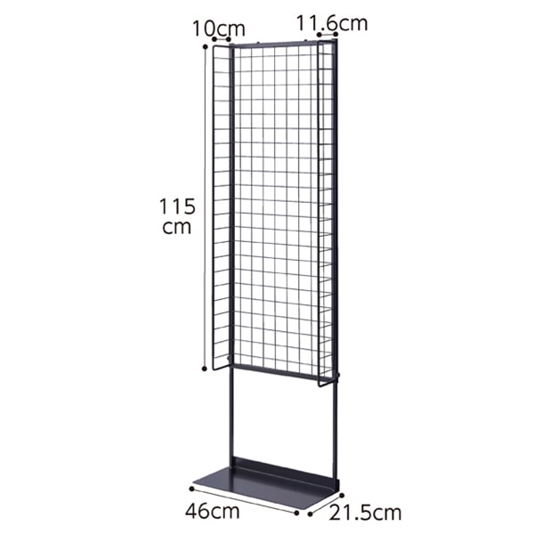 ストア・エキスプレス スリムネットスタンド　サイドネット付き　黒  61-427-6-2 1台（ご注文単位1台）【直送品】