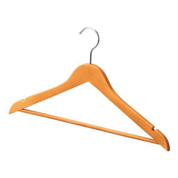 ストア・エキスプレス 木製ハンガー　ナチュラル　平型バー付き　W44cm 61－193－2－1