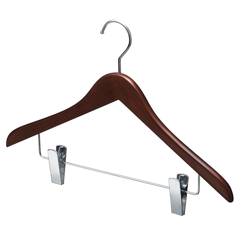 ストア・エキスプレス 木製コーディネートハンガー　ブラウン　W42cm  61－780－59－2 1セット（ご注文単位1セット）【直送品】