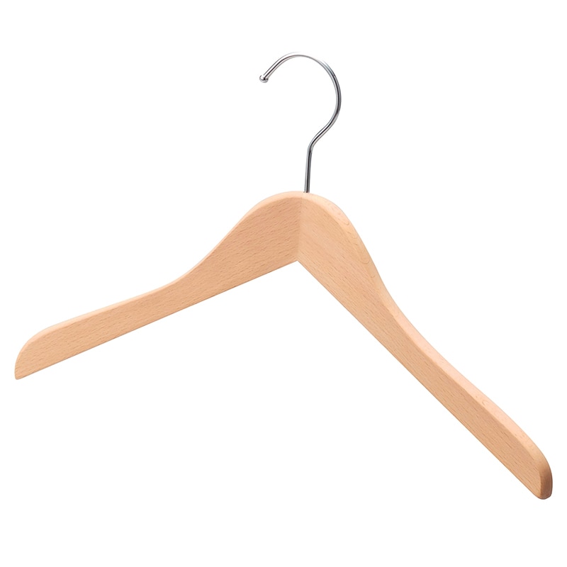 ストア・エキスプレス 木製ハンガー木地仕上げ　屈折型W42cmまとめ買い  61-191-13-4 1セット（ご注文単位1セット）【直送品】